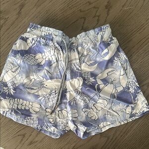 Vilebrequin Blue and White Lobster Swim Shorts